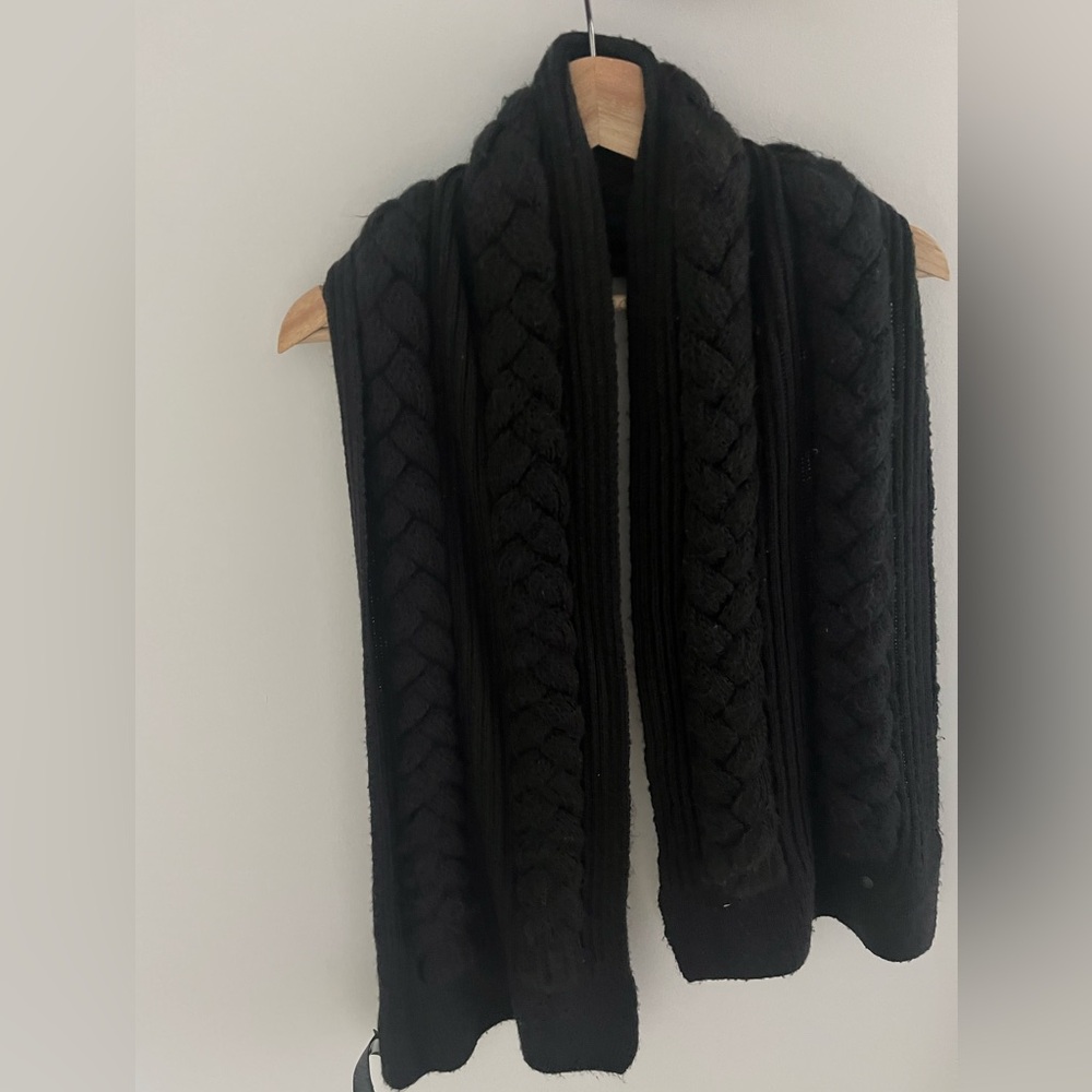 G-Star Black wool blend scarf